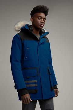 Chamarras Canada Goose Hombre Outlet - Erickson Abrigos Azules Oscuro XH7896152